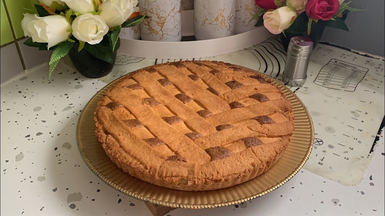 [149ème recette] Tarte italienne à la confiture et à la pâte d'amande (CROSTATA).
