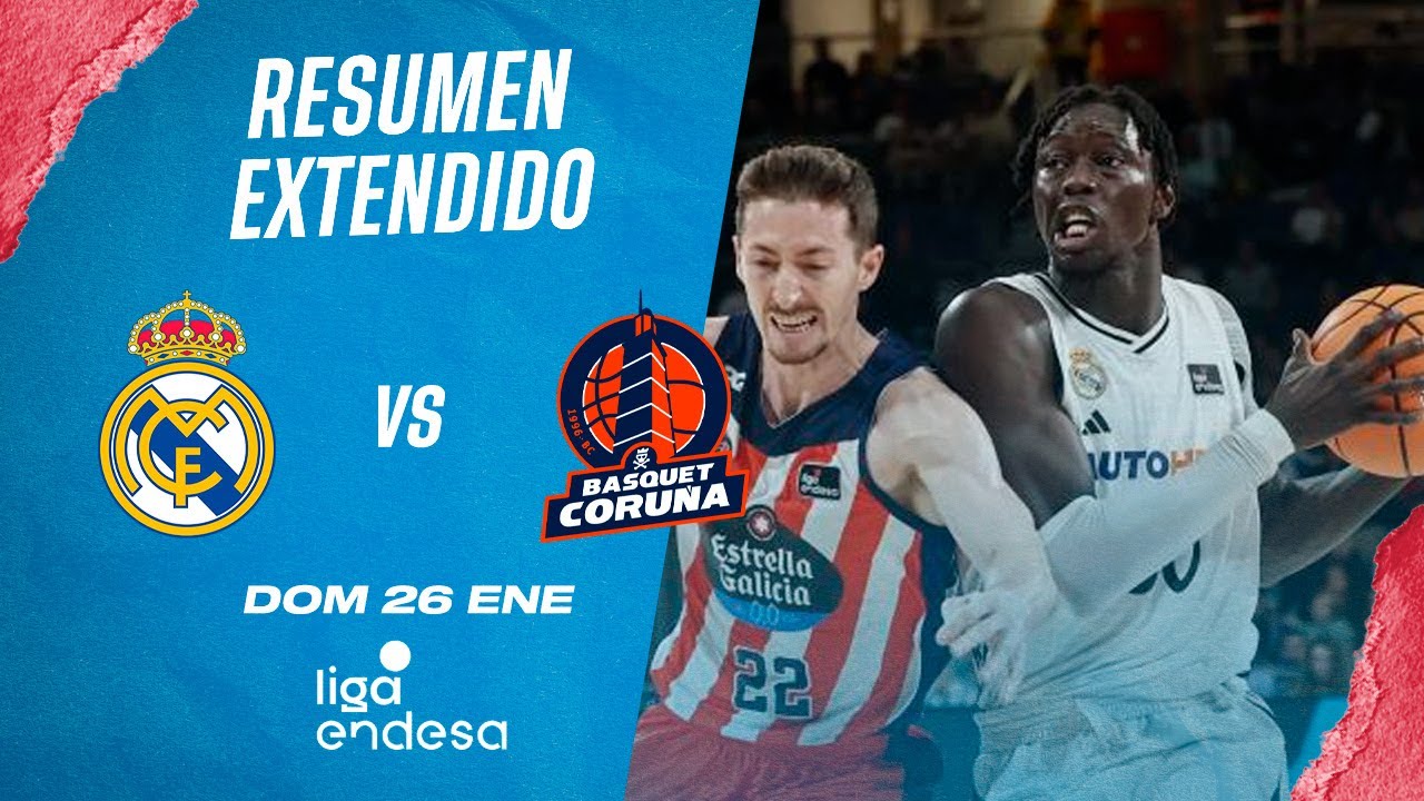 🏀Resumen Extendido: Real Madrid vs Leyma Coruña - Liga Endesa 2024-25 Jornada 18