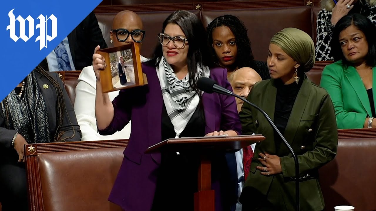 Tlaib calls for Gaza cease-fire in impassioned speech
