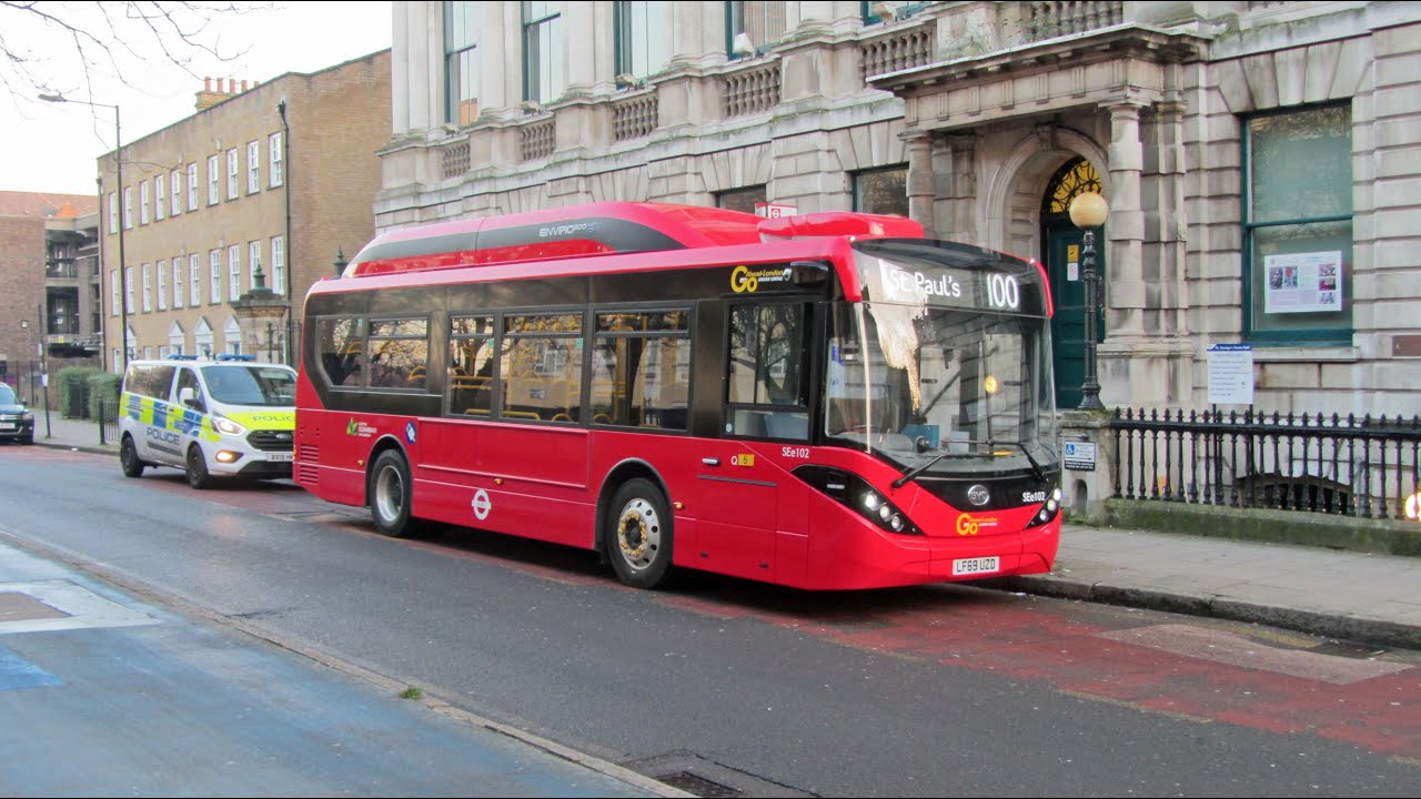 New Electric Buses On London Bus Route 100