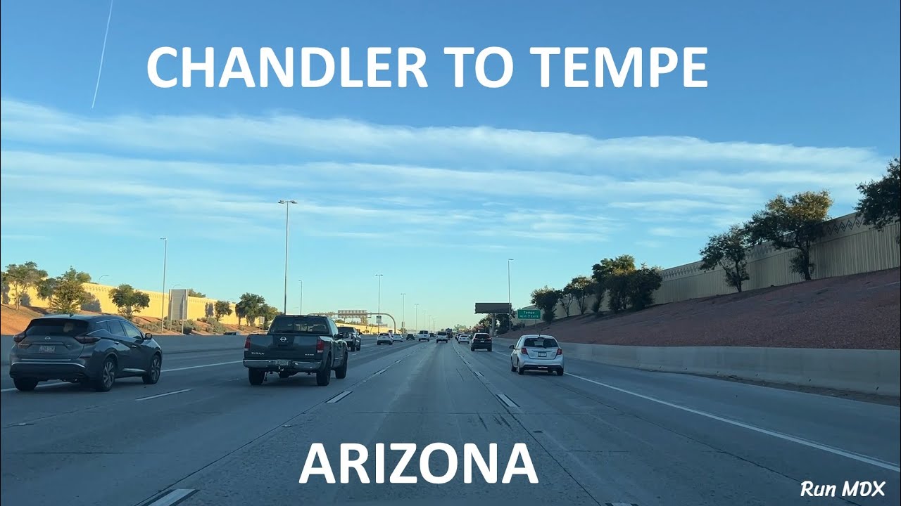 Driving from Chandler to Tempe, Arizona