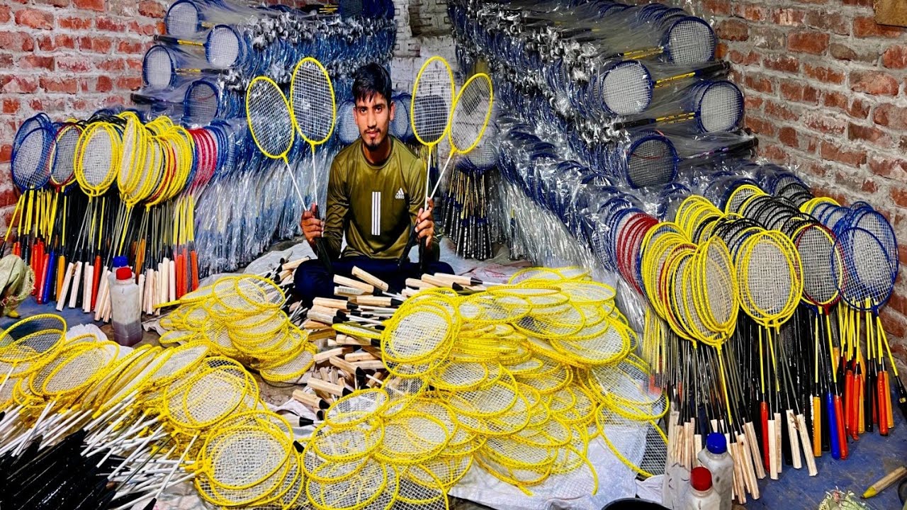 Watch How Tennis Rackets Are Made From Steel Pipe - Amazing Mass Production Process!