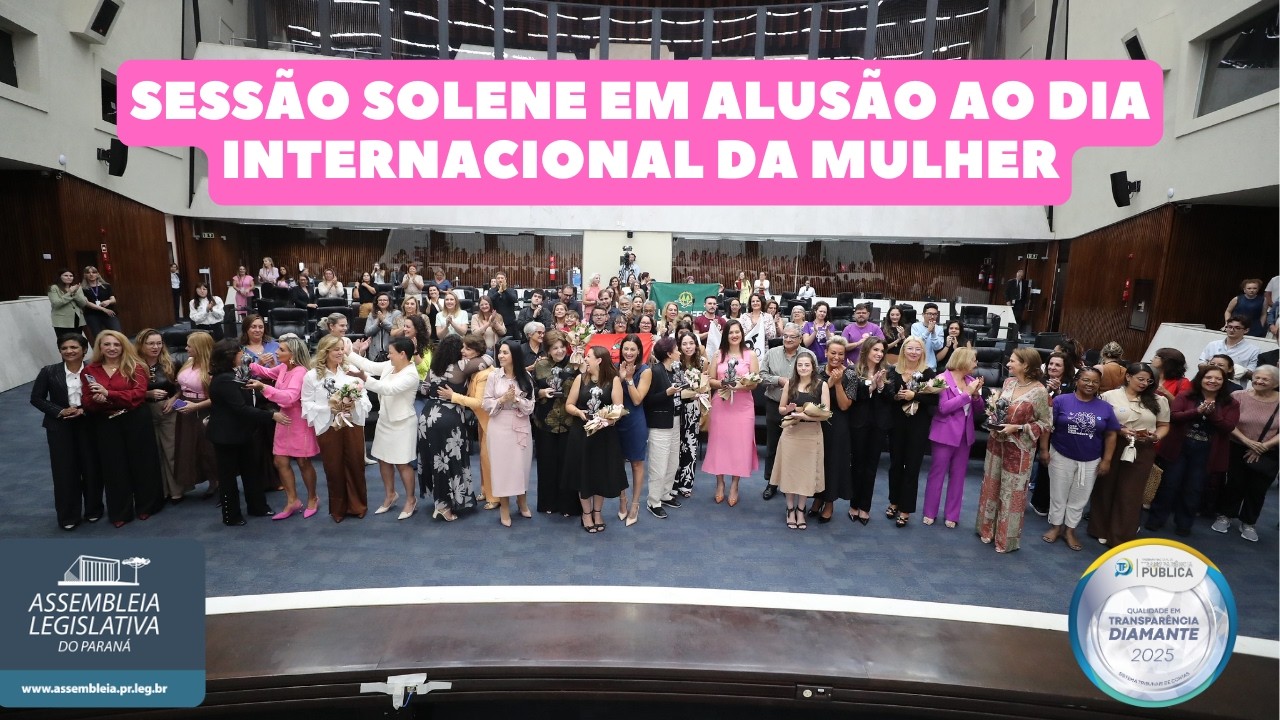 Sessão Solene em alusão ao Dia Internacional da Mulher