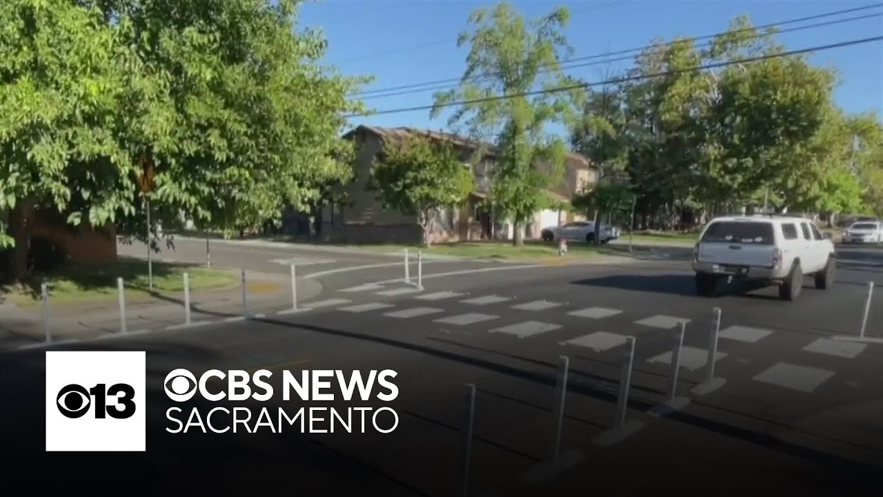 Here's a look at Sacramento's new quick-build crosswalk