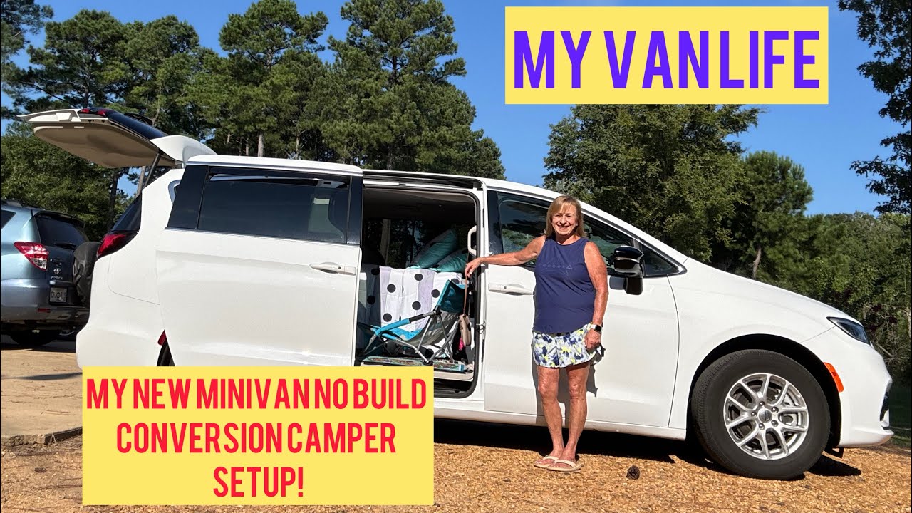 My favorite cozy Pacifica sleep setup in my no build minivan conversion camper! Sleeping comfy!