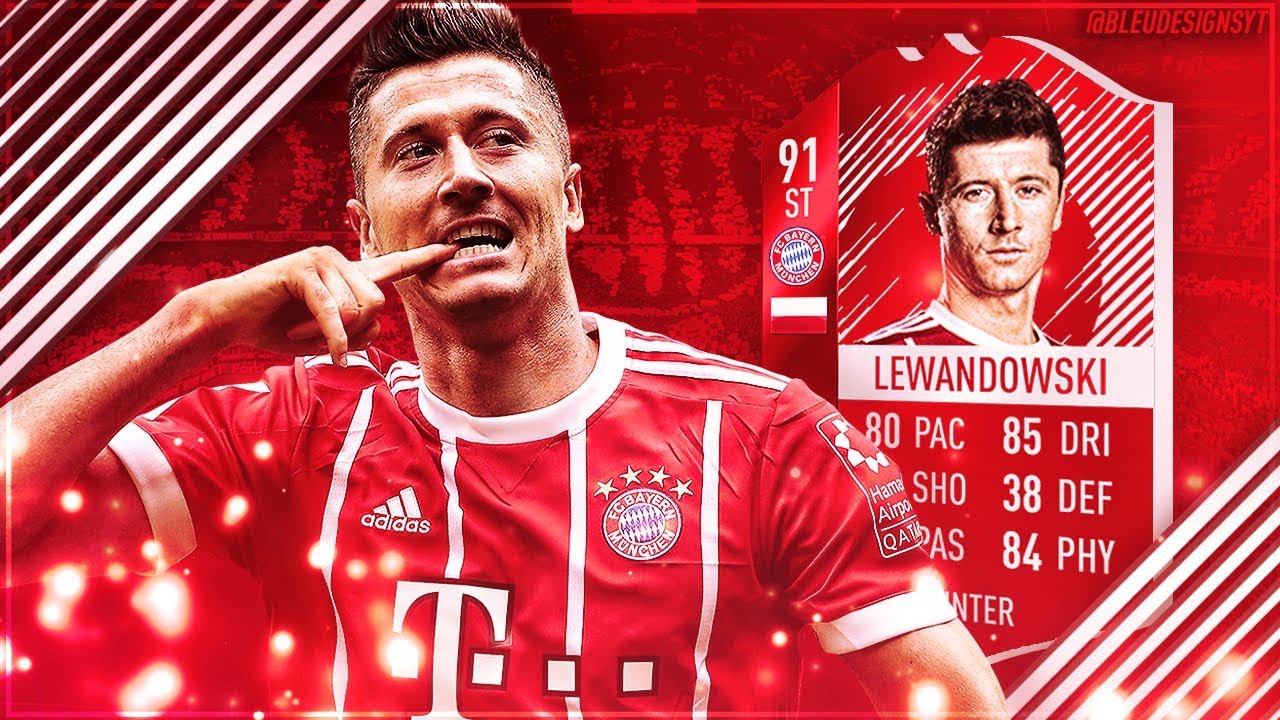 FIFA 18 THUMBNAIL SPEEDART #7: ROBERT LEWANDOWSKI SPECIAL HIDDEN FIFA 18 CARD HIGHEST RATED / TOP 10