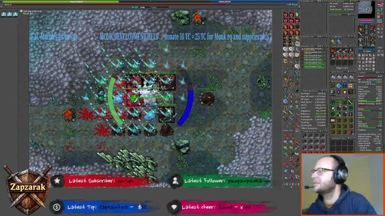 Daily Profit Grind + Bounty  | 650 EK | Chill Two-Headed Turtles + Foamies 1,5kk profit | Tibia 2026