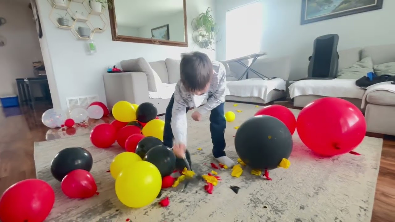 Stefan G poping ballon’s after B-day10 April’25# natalya Gorbunov