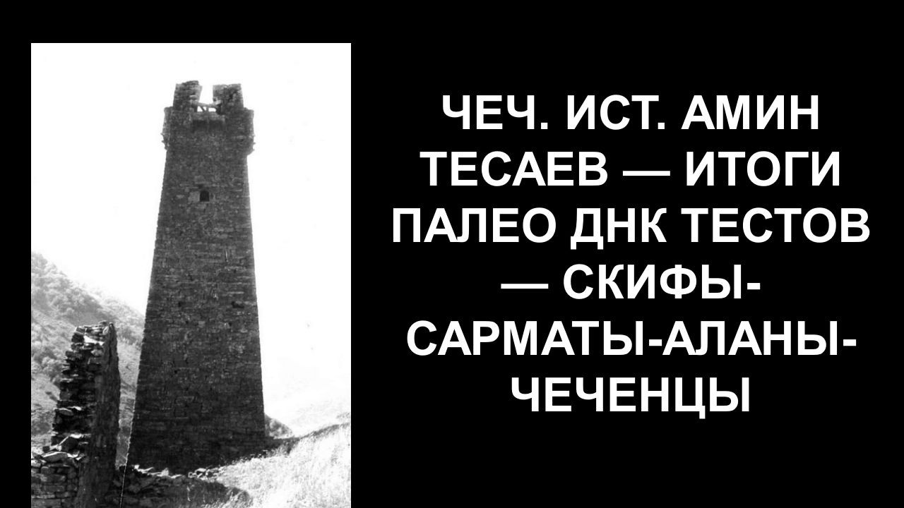 Чеч. ист. Амин Тесаев — итоги палео днк тестов — скифы-сарматы-аланы-чеченцы.