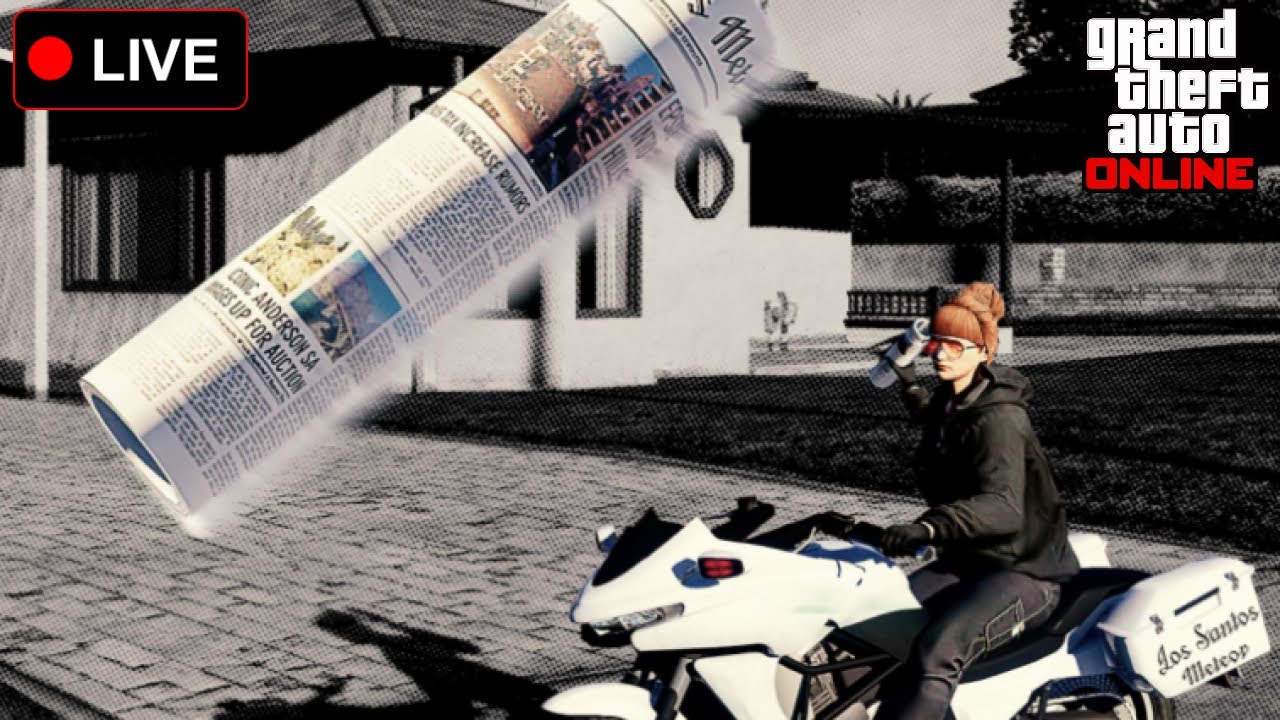 🔴 LIVE - GTA Online 9-5 Odd Job Paper Route!!!