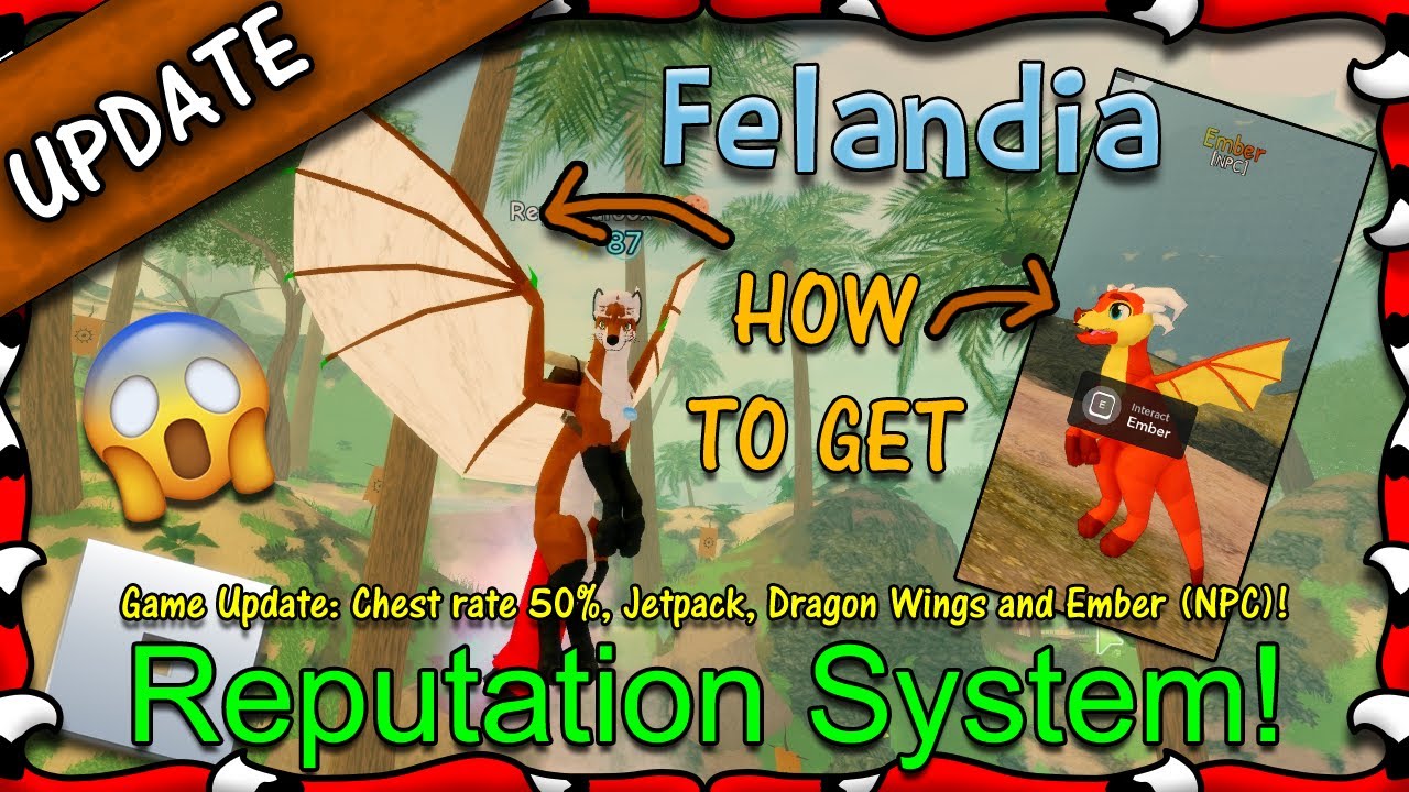 ROBLOX | Felandia - How To Get Dragon Wings & Rep System! #16 - 1080HD