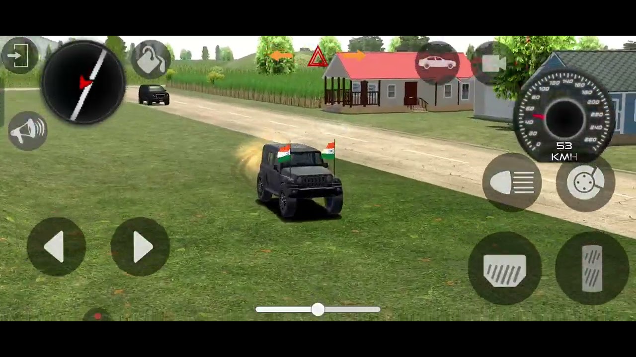 Mahindra thar rox driving in village | Indian car simulator 3d | car wala game |