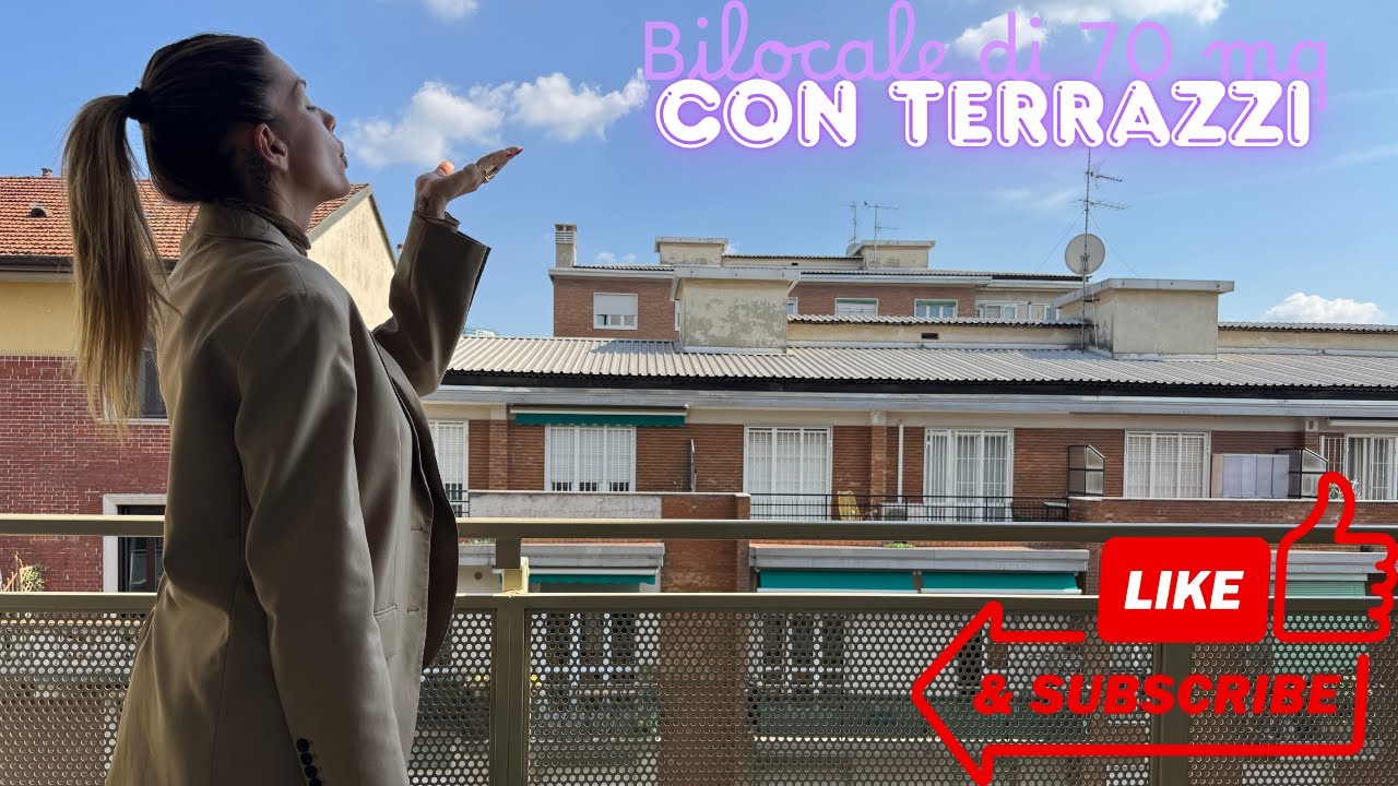 Ampio bilocale 70 mq piano alto con terrazzi - Zona Isola
