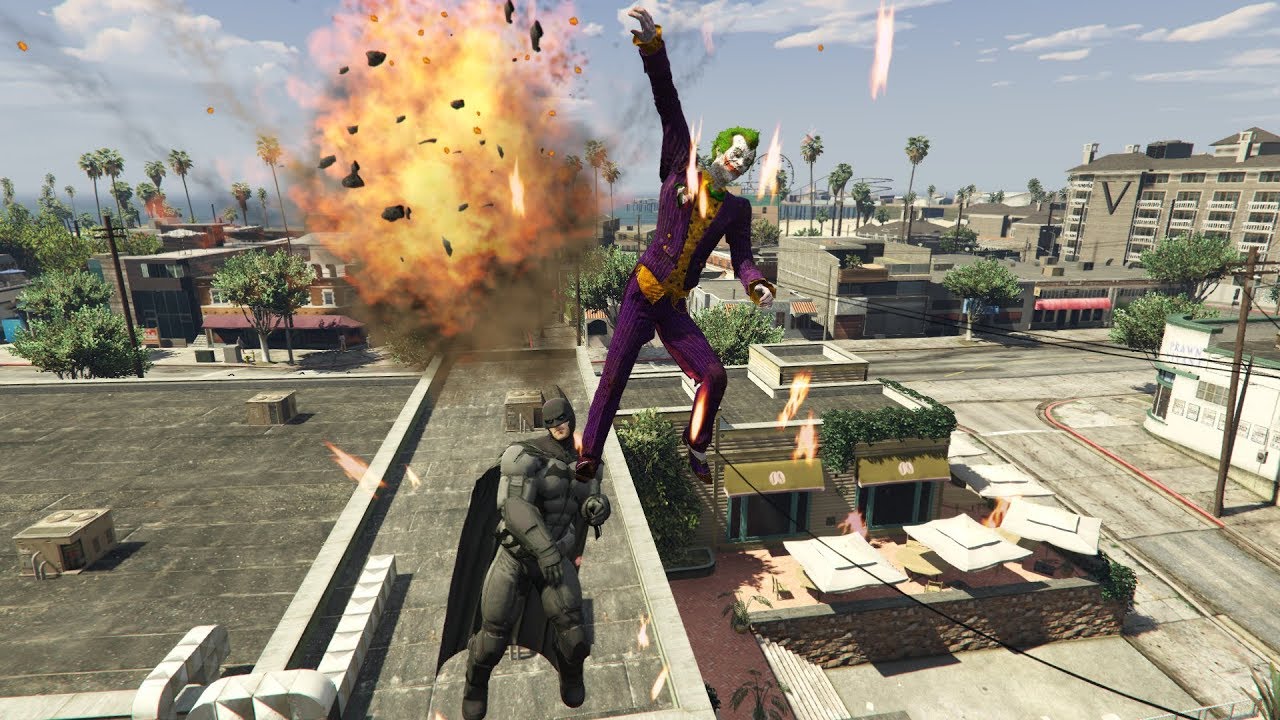 GTA 5 Stunning Ragdolls #24 - (Batman Vs Joker)