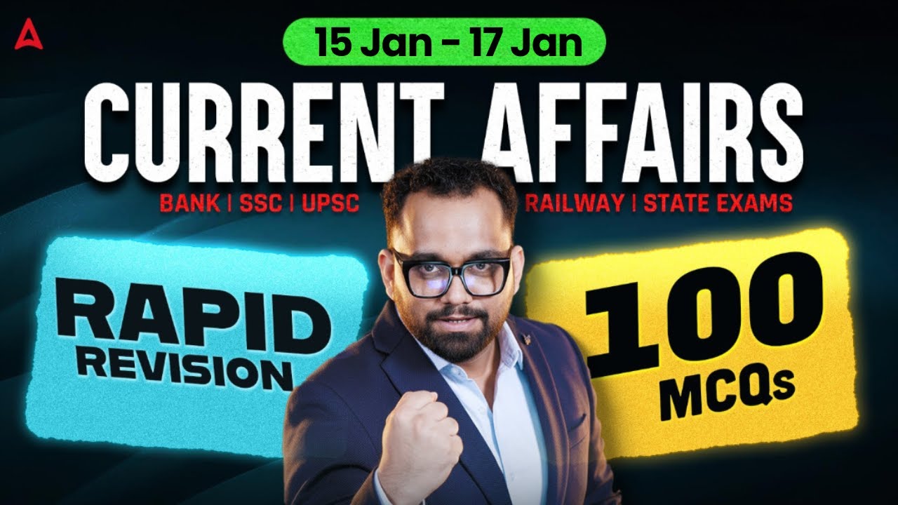 Weekly Current Affairs January 2026 | Current Affairs Revision | Best 100 MCQs | By Ashish Gautam
