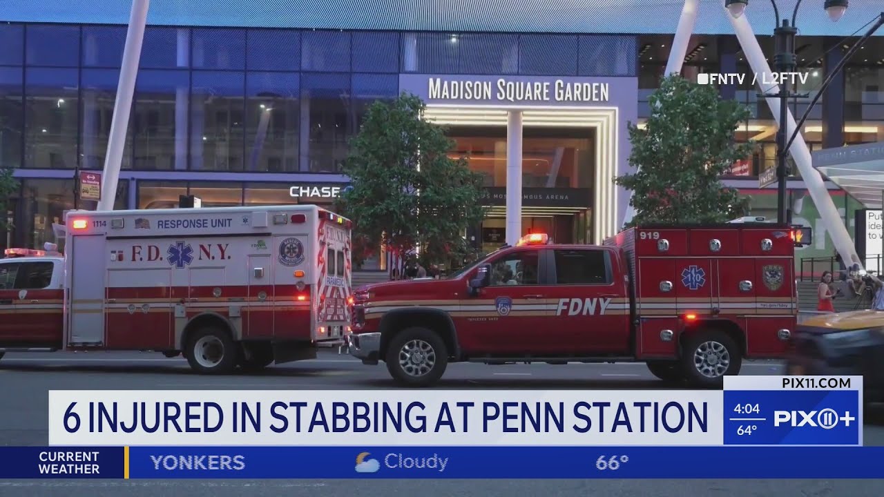 Six injured in stabbing at Penn Station