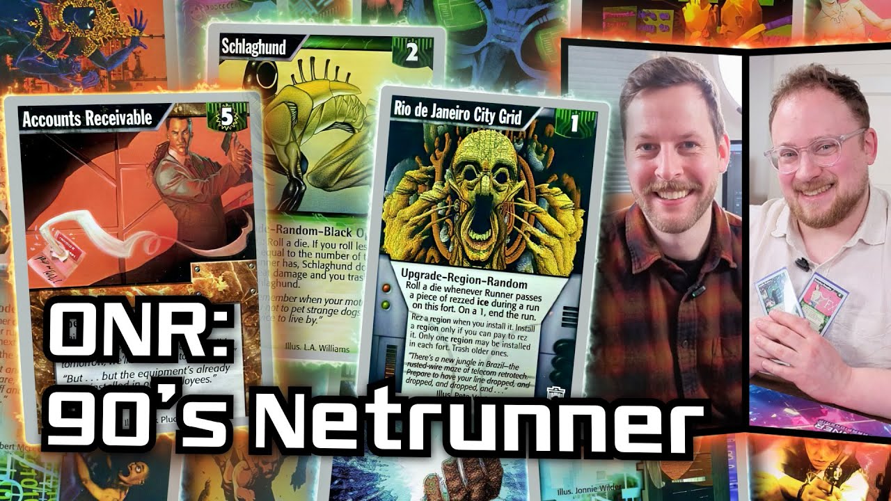 ONR 90's Netrunner Gameplay - Netrunner CCG // LIVE