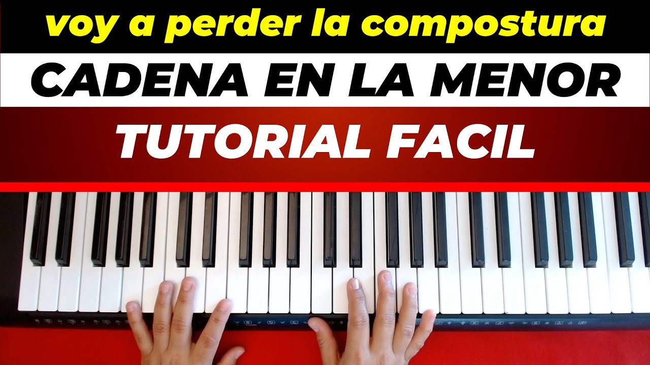 VOY A PERDER LA COMPOSTURA  MÁS CADENA EN Am piano fácil