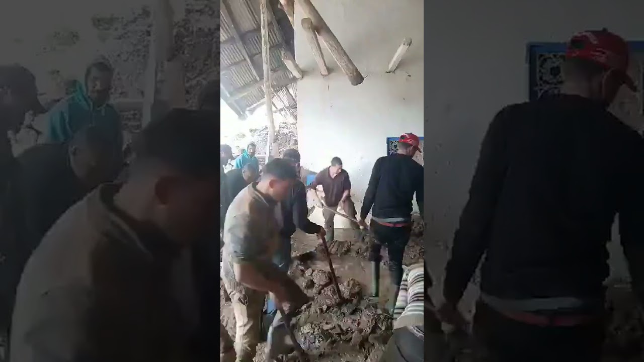 ابناء ساكنة  تاغزوت يتحدون مع في هذه المحنة يدون تدخل السلطات 