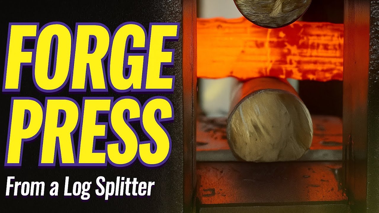 HOW TO MAKE A Forge Press From A Log Splitter ( Under $300) #diy #blacksmith #press #fabrication