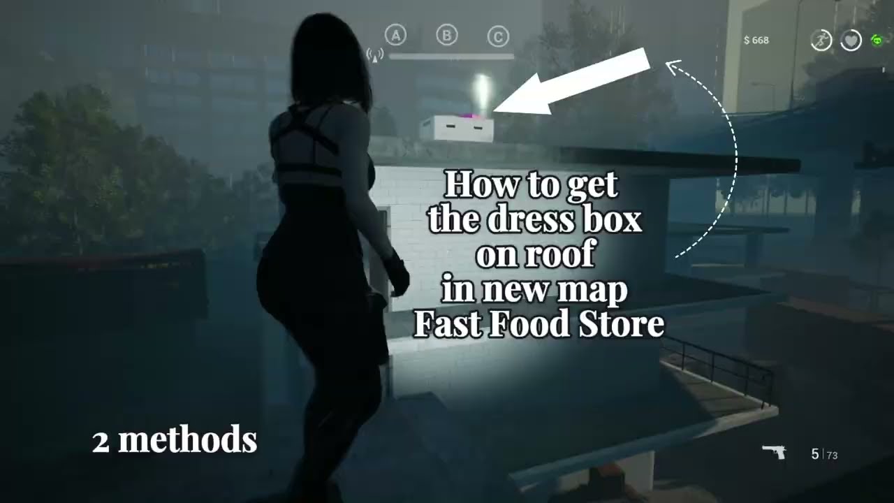 How to get the Dress Box from The Roof in Fast Food Store - The Killing Antidote(致命解药 测试版) New Map