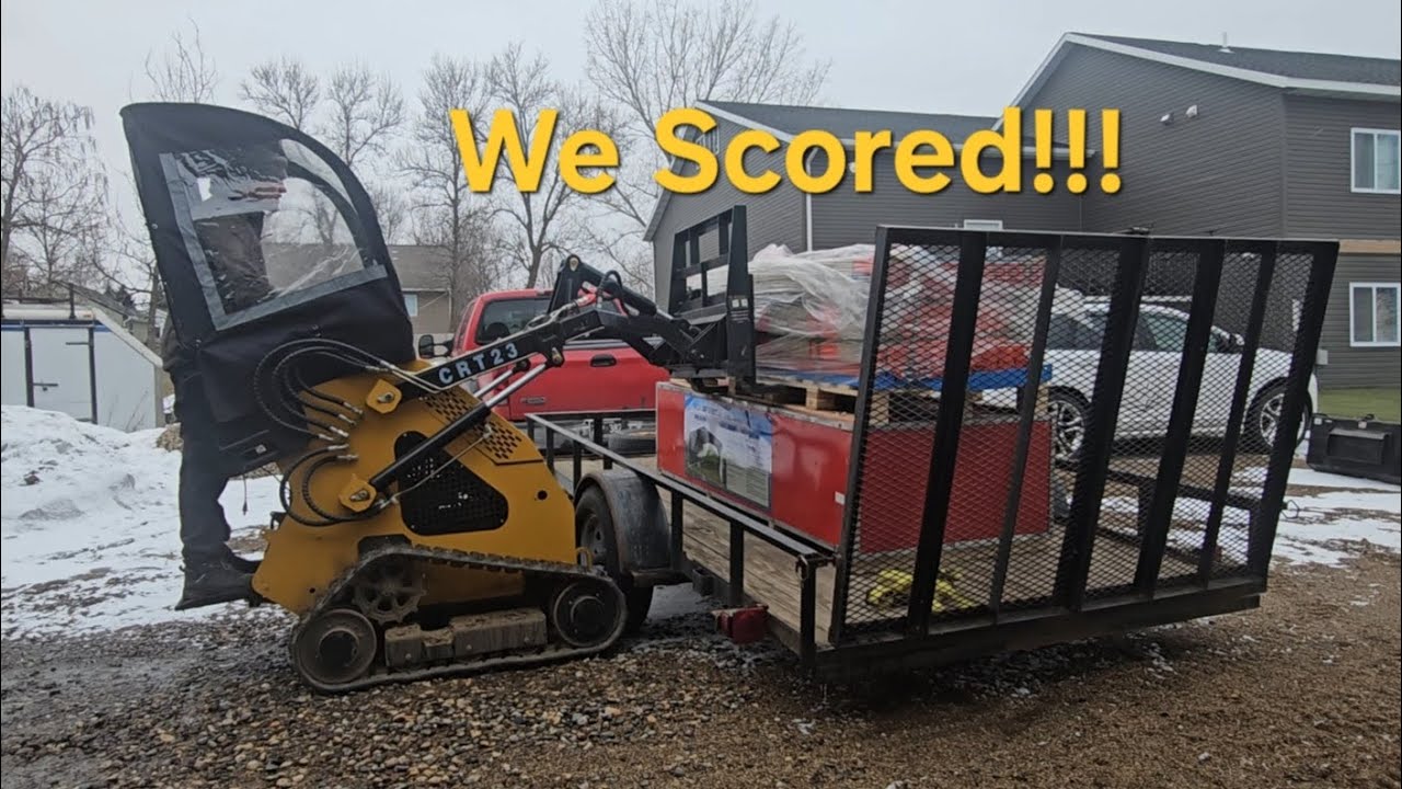 Car Port 20'x30', 40' of Pallet Racking, and Crt23 MINISKID Unloading!!! Auction Buy!