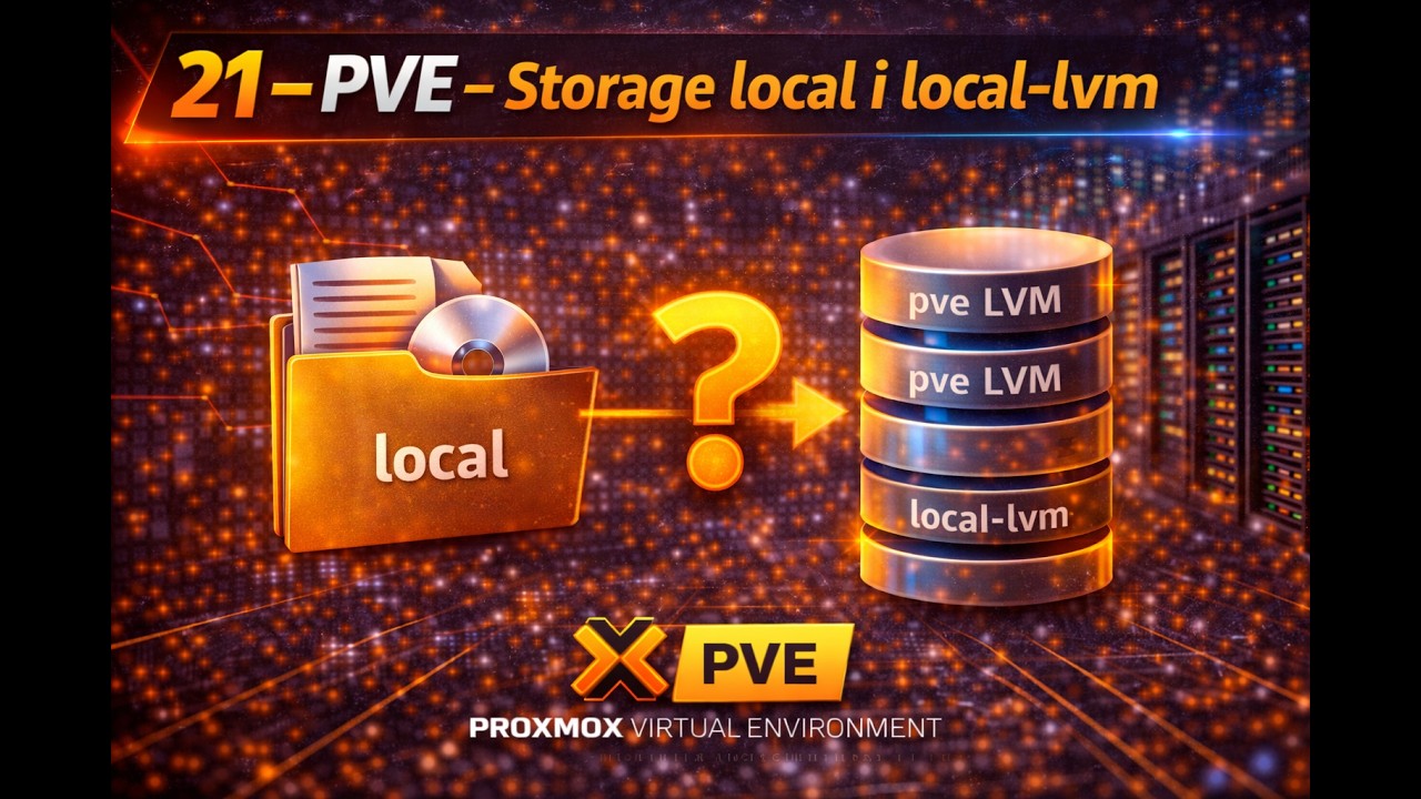 Proxmox M01 21 - Proxmox Virtual Environment storage local I local-lvm jak z tym pracować