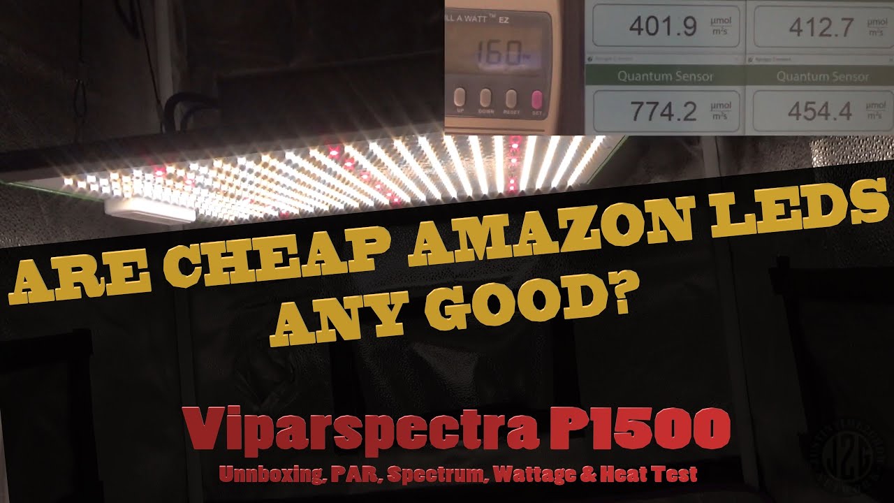 Хороши ли недорогие лампы Amazon? (E:22) &mdash; Распаковка Viparspectra P1500, PAR, характеристики, мощность и тепловой тест