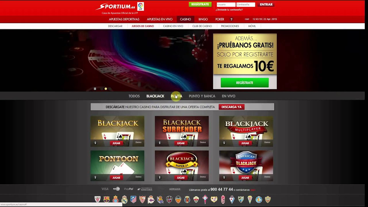Sportium Casino &ndash; mejores bonos iniciales