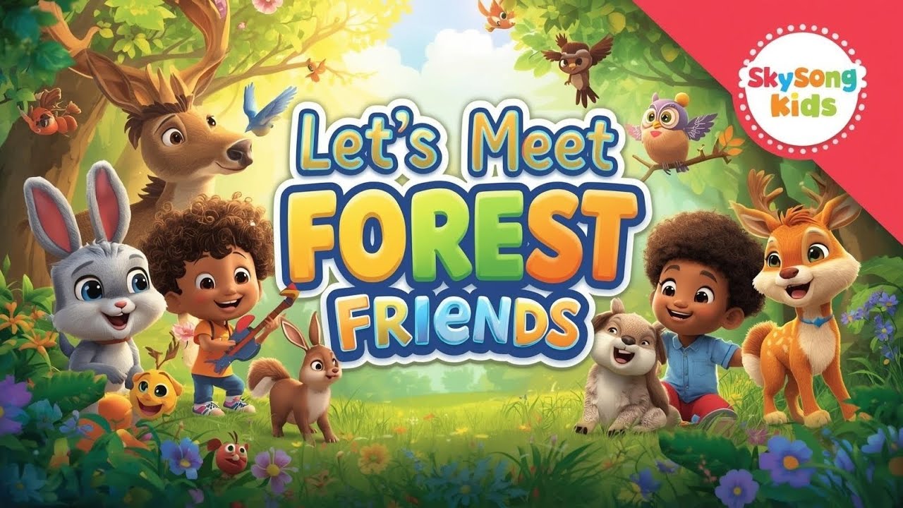 Let’s Meet Forest Friends 🦉🐿️ | Kids Forest Adventure Song | Children Music Video