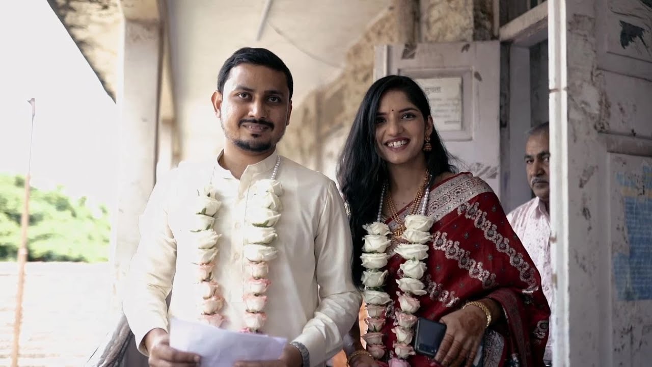 Court marriage | Pooja & Vishal wedding highlight video