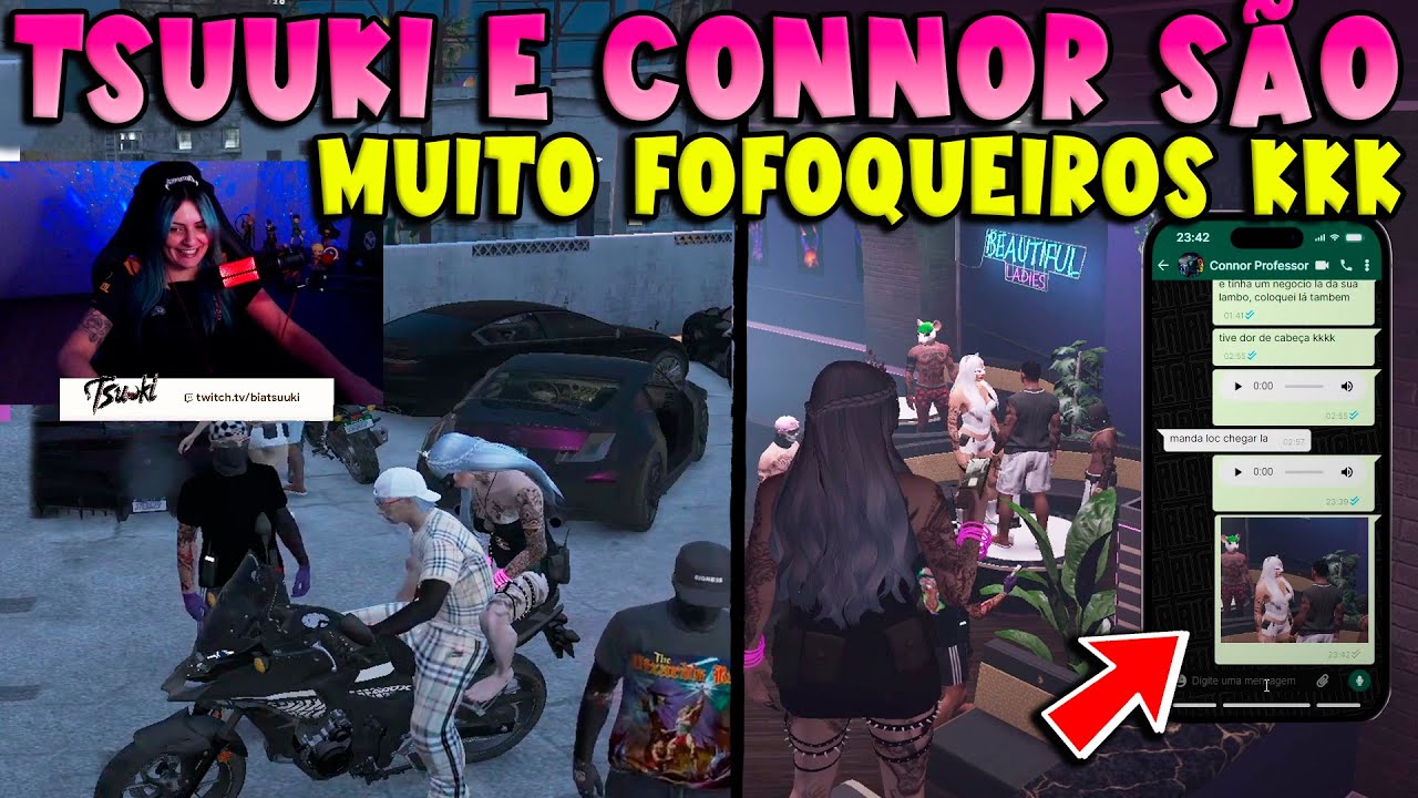 TSUUKI E CONNOR SÃO MUITO FOFOQUEIROS KKKKKKKKKK #tsuuki #connor #gtarp