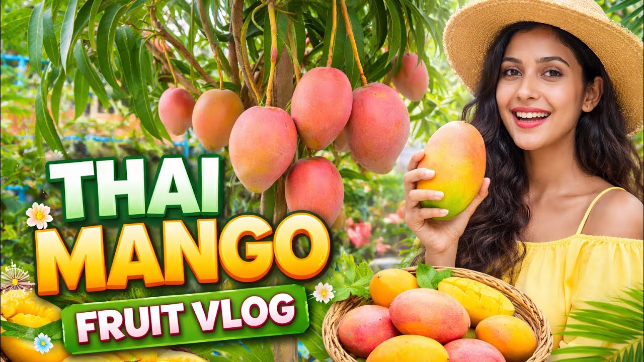 Thai Mango Farming & Tasting | Fruit Vlog || Fruit Garden Vlog 🥭🥭🥭🥭