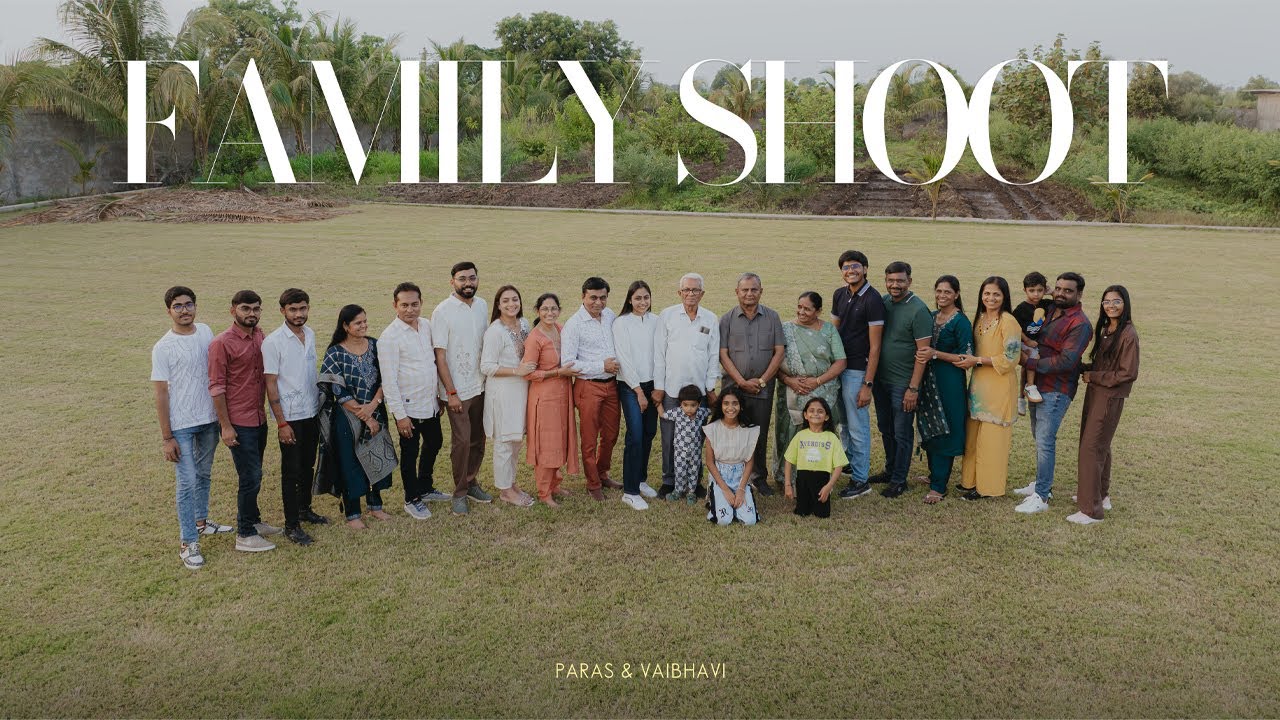 PARAS & VAIBHAVI || FAMILY SHOOT FILM  || ROOH PHOTOFILMS ||