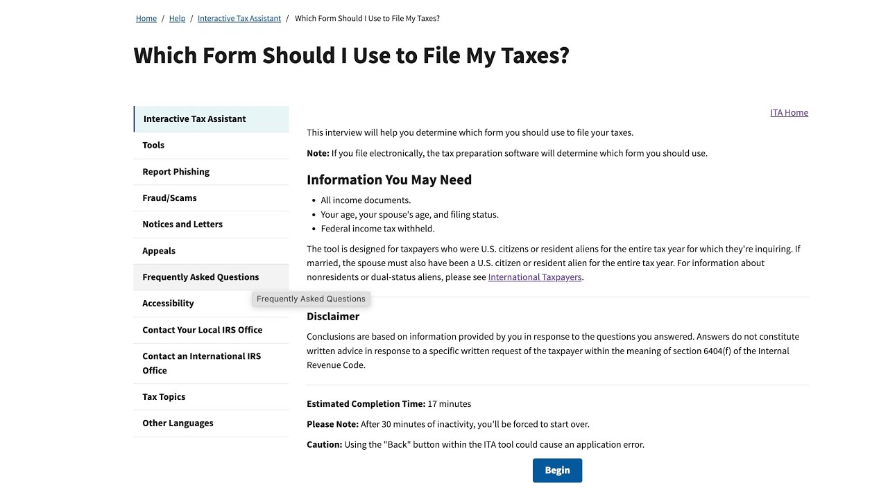 Which Tax Form Should I Use to File My Taxes?