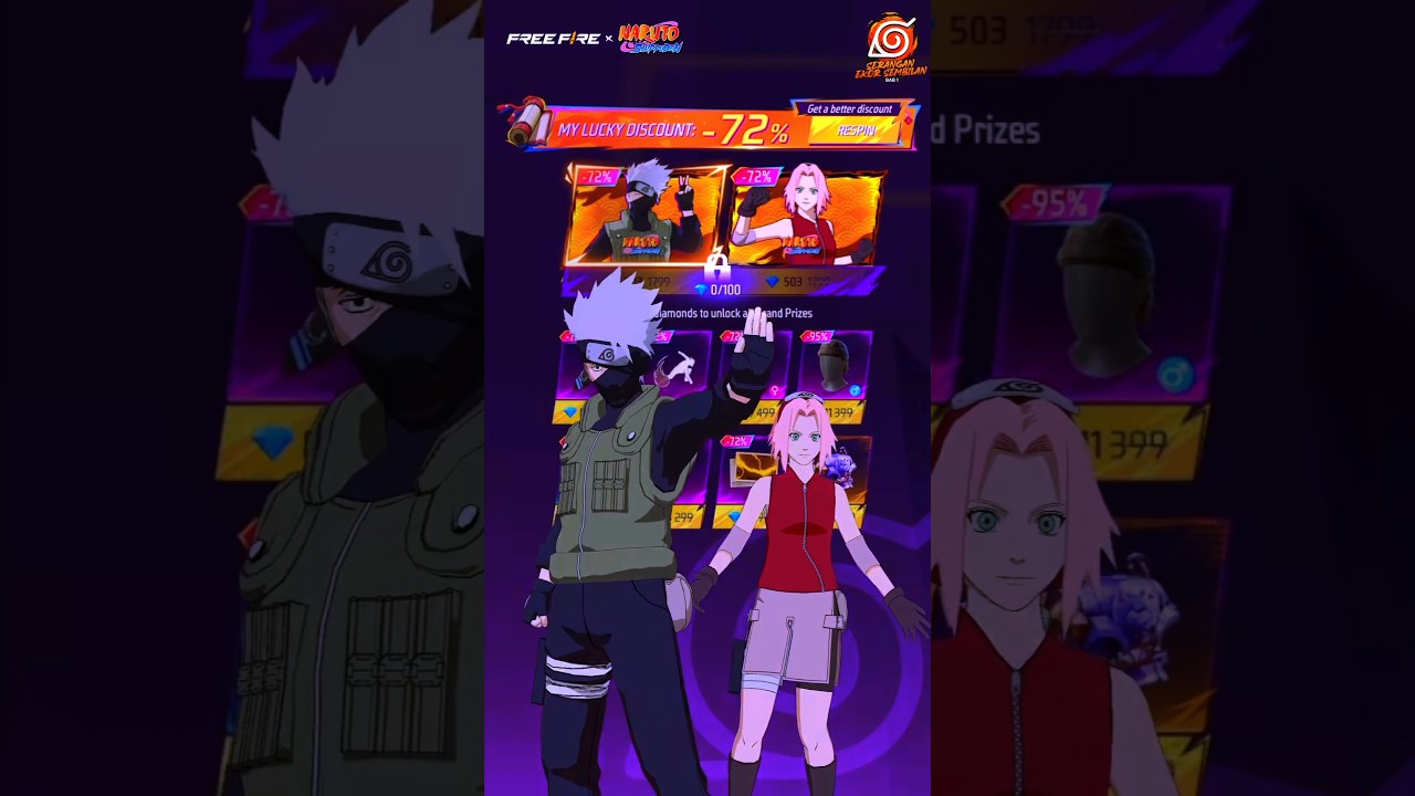 FREE FIRE x NARUTO MYSTERY SHOP CONFIRMED DATE! 😱 Kakashi & Sakura Bundle
