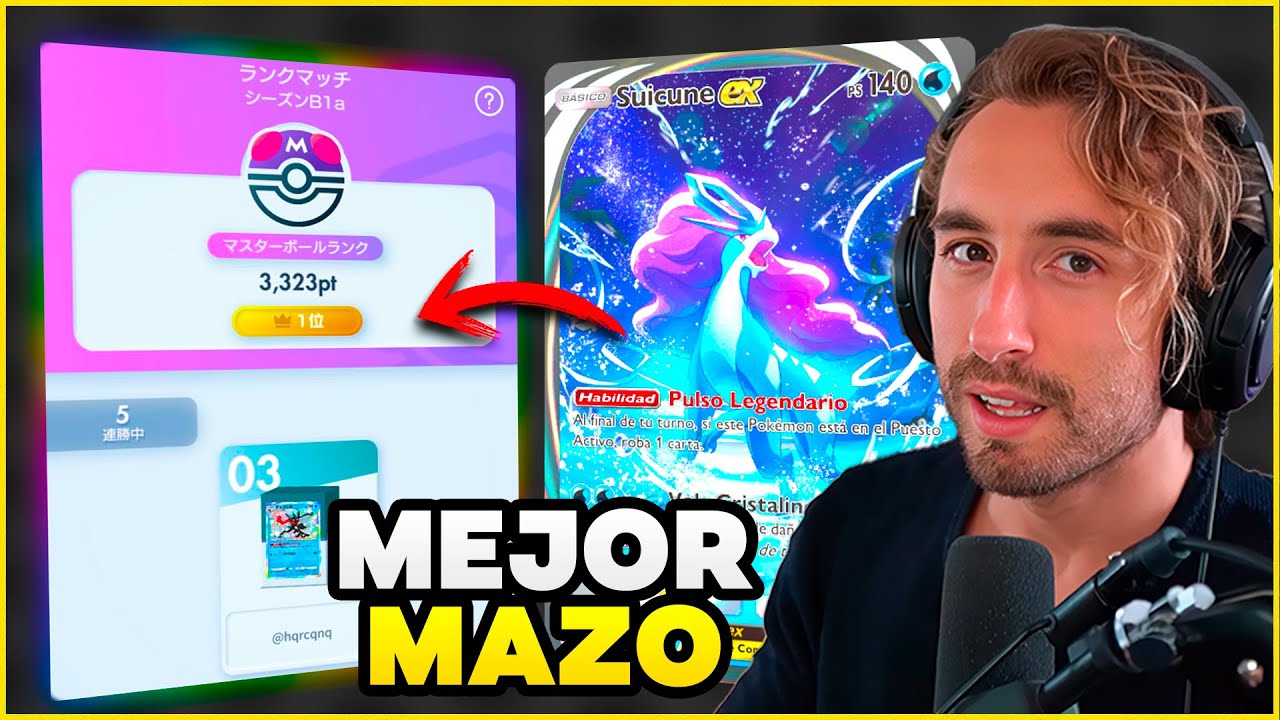 Este es el mazo de Suicune EX que llegó al TOP 1 de Master Ball