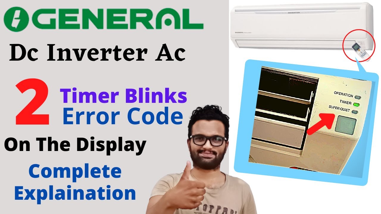 O General Ac 2 Timer Blinks Error | O General Dc Inverter Ac Timer Light Blinking
