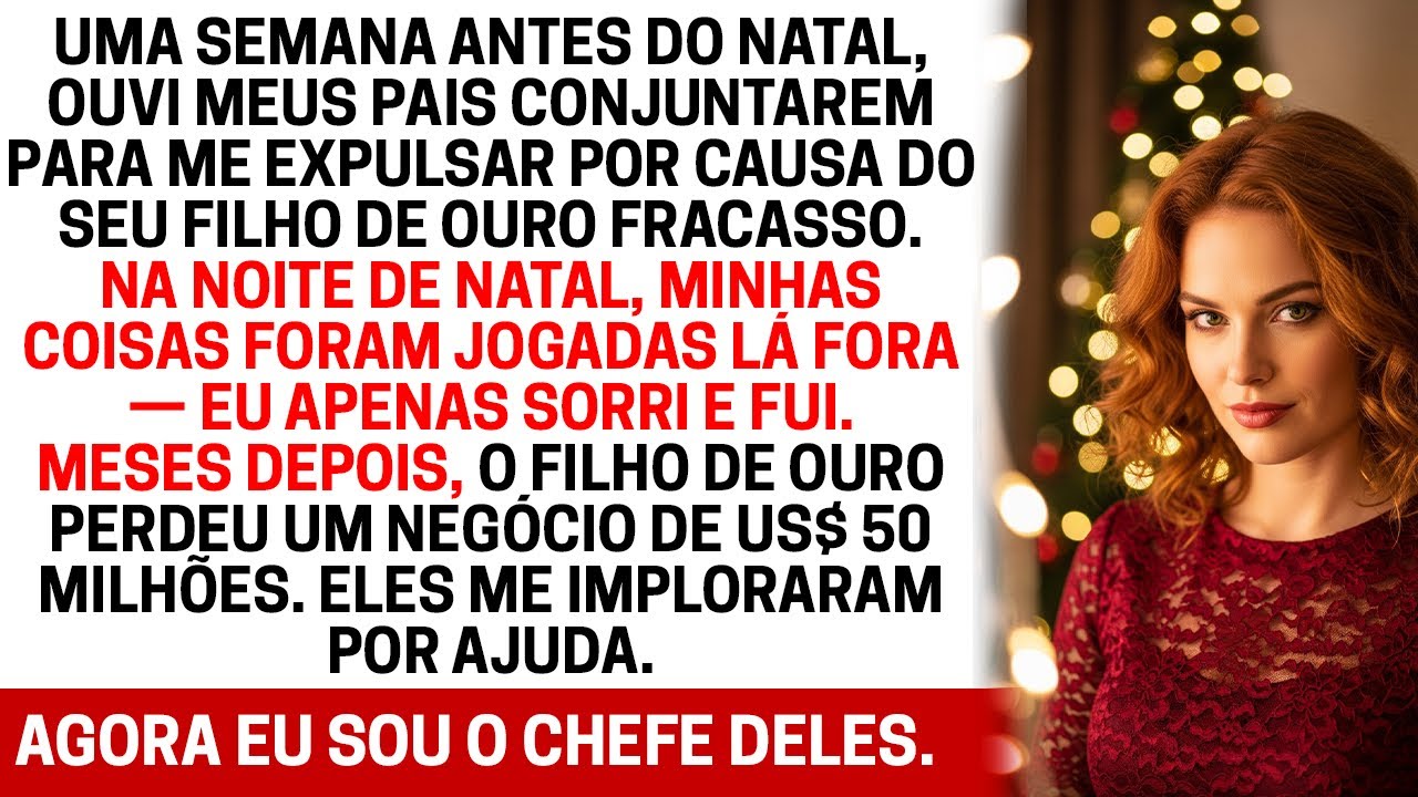Ouvi meus pais e minha irmã conspirando para me expulsar no Natal