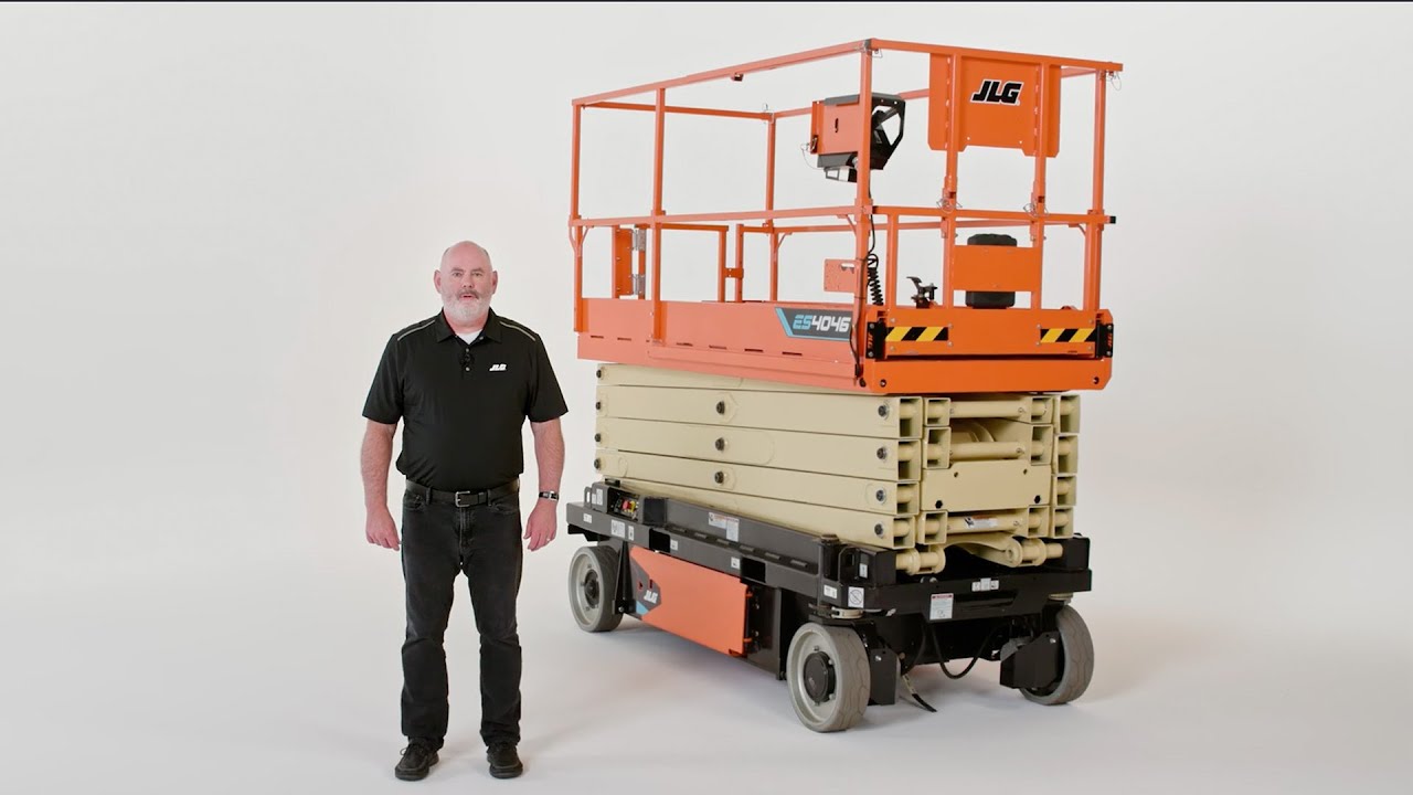 JLG® ES4046—Electric Drive Scissor Lift Walk-Around