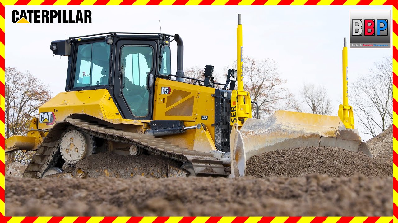🆕 CAT D5 Dozer, Betonrecycling einbauen, Heilbronn, 2023.  #caterpillar #dozer