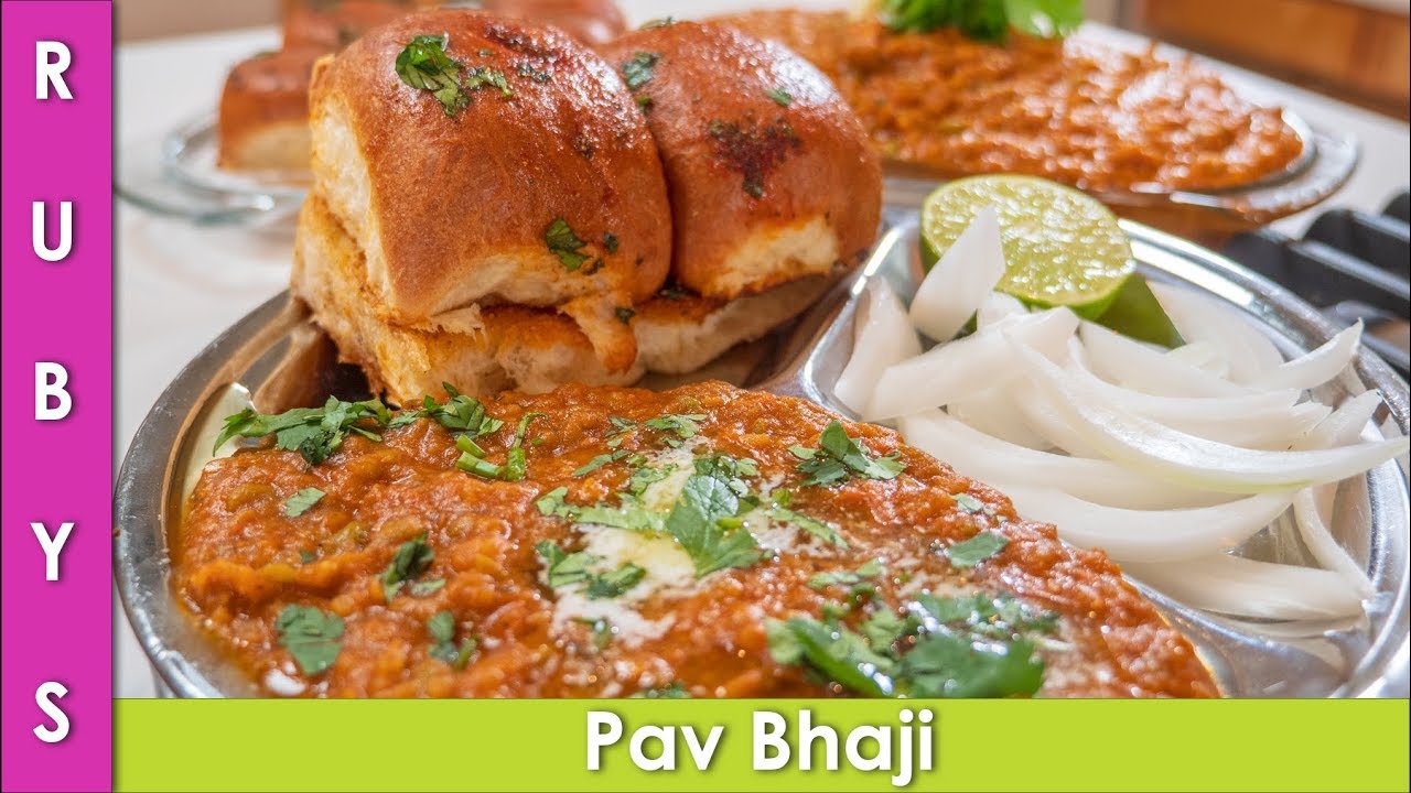 Pav Bhaji with Homemade Masala Recipe in Urdu Hindi - RKK