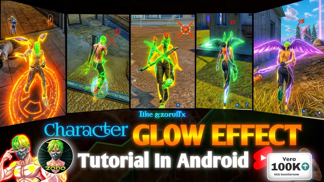 @zoroffxx Ke Jaisa Character Glow Effect Kaise Lagaye🌍😱|| Secret And Simple Trick 🤯
