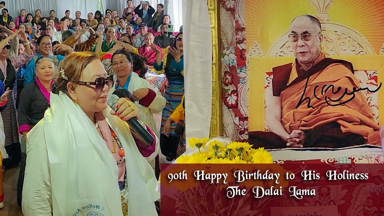 90th Happy birthday to his holiness The dalai lama ll Darjeeling.
