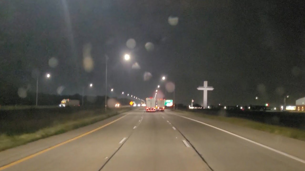 I-57 Illinois Trucking Night ASMR