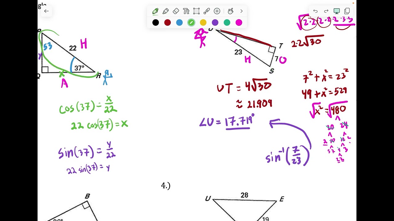 HG   8.5 Solving Right Triangles