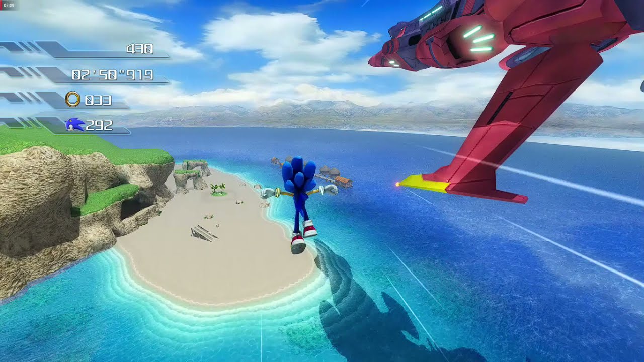 Sonic P-06 - Beating the Egg Carrier in Wave Ocean Mach Speed