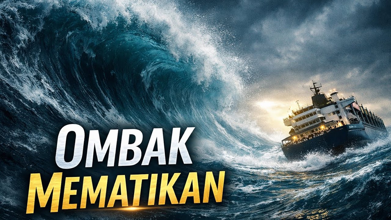 Ombak Raksasa yang Bisa Menelan Kapal Besar‼️