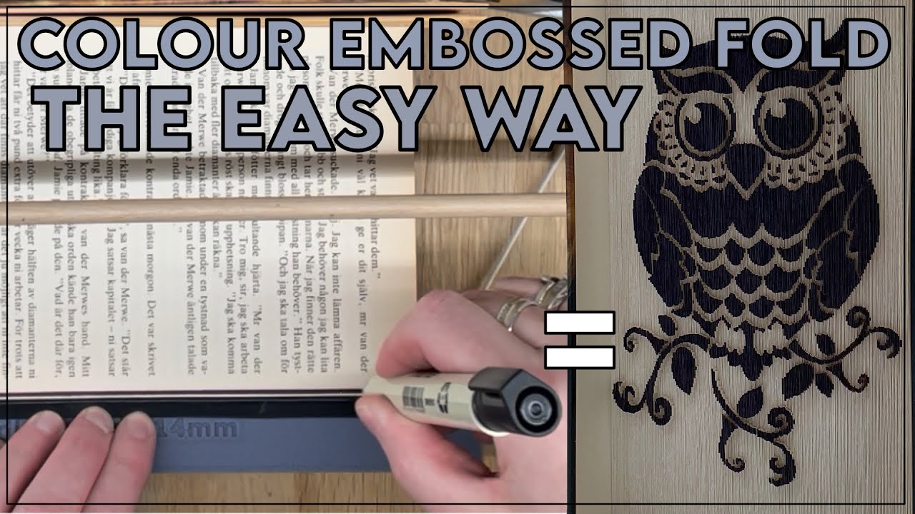 Cut & Fold / Colour Embossed Fold Easy with marker / Cut and Fold / 180° Fold / C&F #bookfolding
