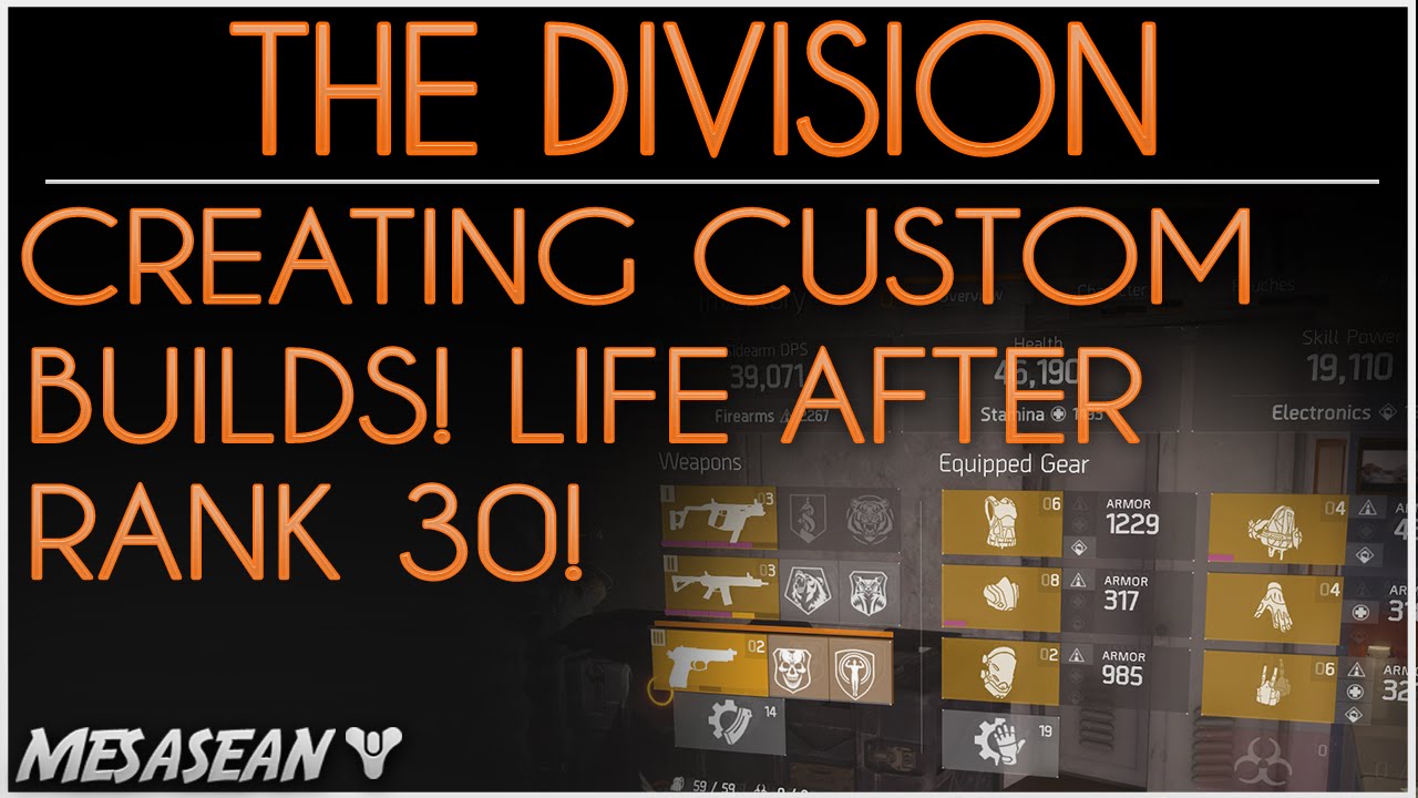 The Division. How To Create The Best Builds. DPS, Health & Skill Power. Best Build Guide